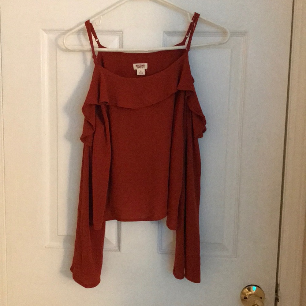 beautiful orange flowey shirt